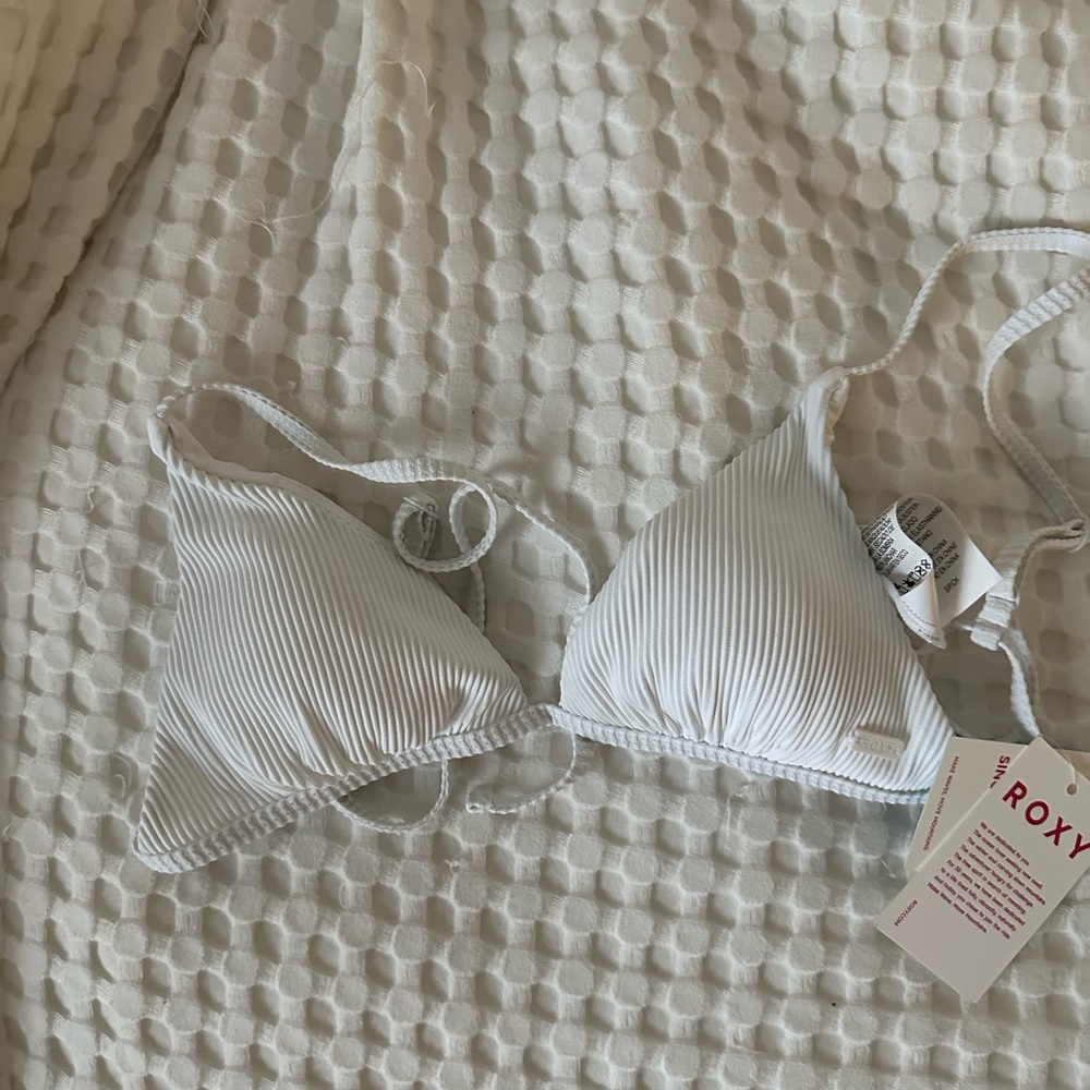 Roxy White Bikini Top